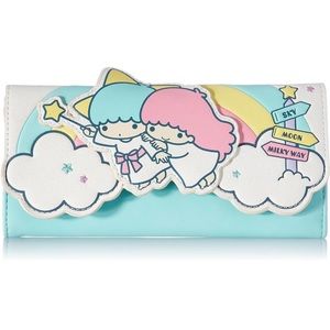 Loungefly Sanrio Hello Kitty Little Twin Stars Rainbow Cloud Tri-Fold Wallet